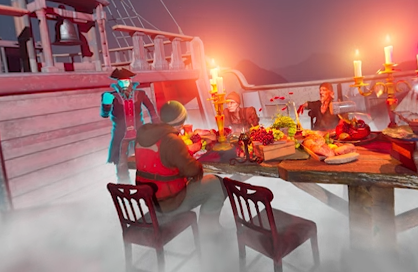 Banquete a bordo del Caleuche recreado en VR